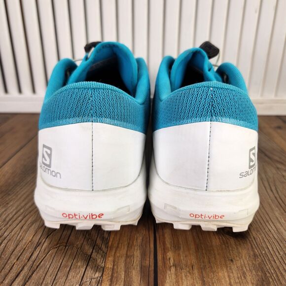 Salomon Sense Ride 4 Womens Sz 10 Blue White Trail Running Hiking Sneakers Shoes - Picture 4 of 9